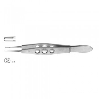Castroviejo Suture Tying Forceps 1 x 2 Teeth with Tying Platform Stainless Steel